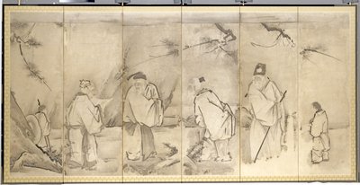 Four Elders of Mt. Shang by Kanō Tan’yū