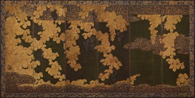 Grape vines, Momoyama period, 1568-1615 by Kano Eitoku