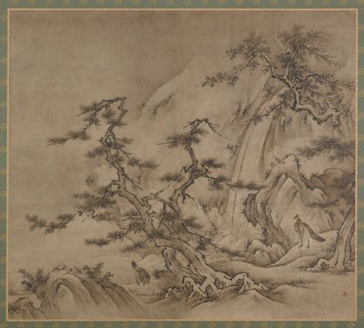 Landscape, Muromachi Period, 1519-1592 by Kano Shoei