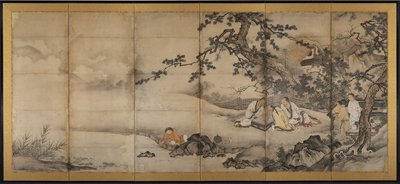 The Four Accomplishments, late 1500s by Kano Shoei