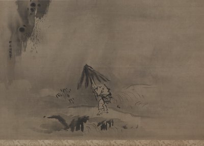 Evening Shower, 17th century by Kanō Tan’yū