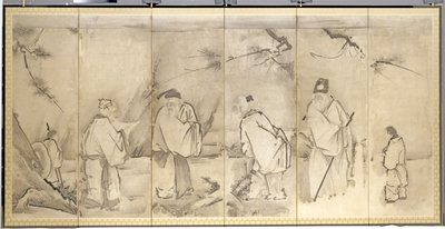Four Elders of Mt. Shang by Kanō Tan’yū