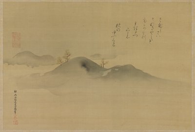 Evergreens on Distant Hills by Kanō Tan’yū