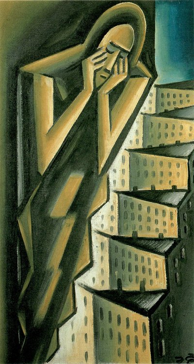 Woman over the City, ca. 1917-1920 by Karel Capek