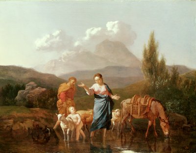 Holy Family at a Stream by Karel Dujardin