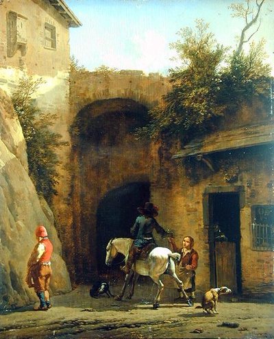 In Front of the Inn, 1658 by Karel Dujardin