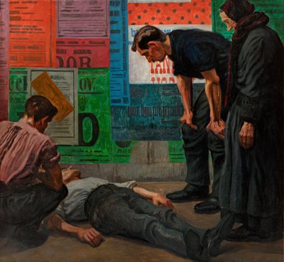 Accident on the Building Site by Karel Myslbek