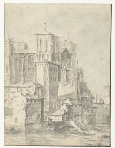 Cathedral of Lyon by Karel du Jardin (possibly)