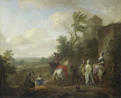 A Hunting Party by Karel van Falens