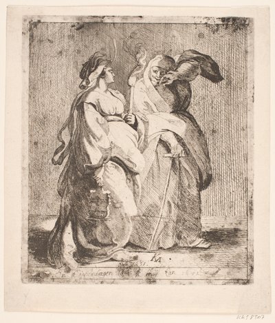 Judith with Her Servant by Karel van III Mander