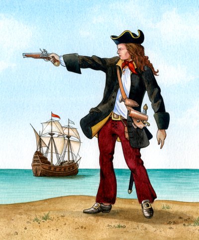 Anne Bonny, Irish Pirate by Karen Humpage
