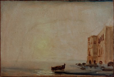 Sun Over the Sea by Carl Blechen