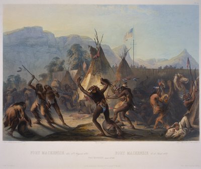 Fort McKenzie (August 28th 1833) by Karl Bodmer