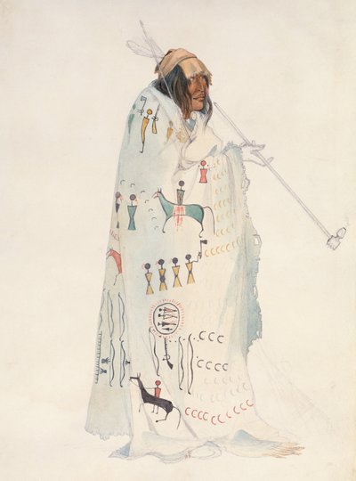 Piegan Blackfeet Man by Karl Bodmer
