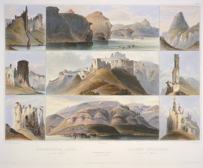 Remarkable Hills on the Upper Missouri by Karl Bodmer
