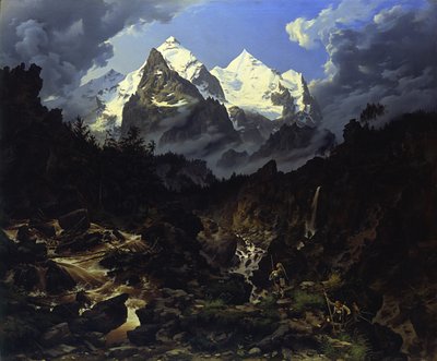 The Wetterhorn by Karl Eduard Biermann