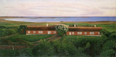 The Neighbouring Farm Houses by Karl Fredrick Nordstrom