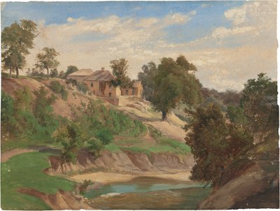 On the Pedernales River by Karl Friedrich Hermann Lungkwitz