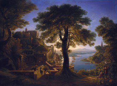 Castle on the River by Karl Friedrich Schinkel