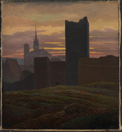 The Imperial Castle, Eger by Karl Gustav Carus