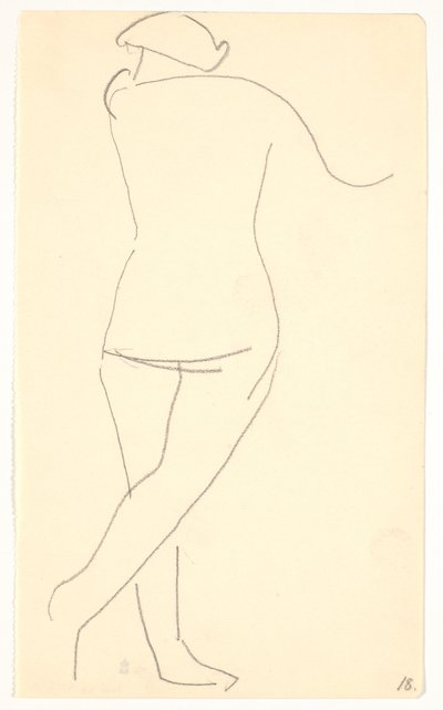 Standing Model, Seen from Behind by Karl Isakson