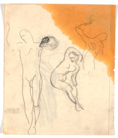 Three studies of nude figures by Karl Isakson