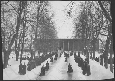 Sledding by Karl Karlovich Bulla