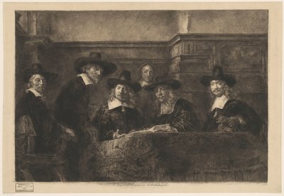 The Syndics, after Rembrandt by Karl Köpping