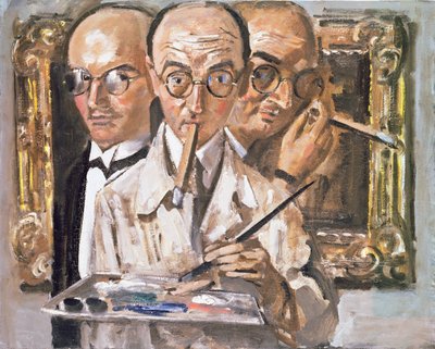 Three-Faced Self Portrait by Karl Leyhausen