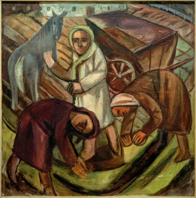 Three Women in the Field by Karl Tratt