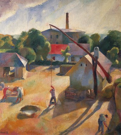 A Peasant Village by Karoly Patko