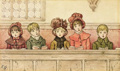 Singing in Church by Kate Greenaway