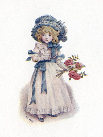 Taking in the Roses by Kate Greenaway