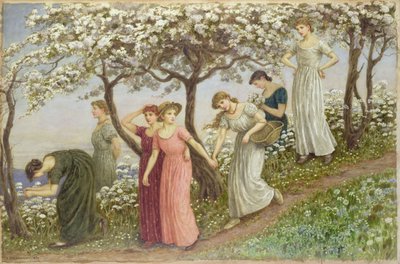 Through the White Flowers, 1891 by Kate Greenaway