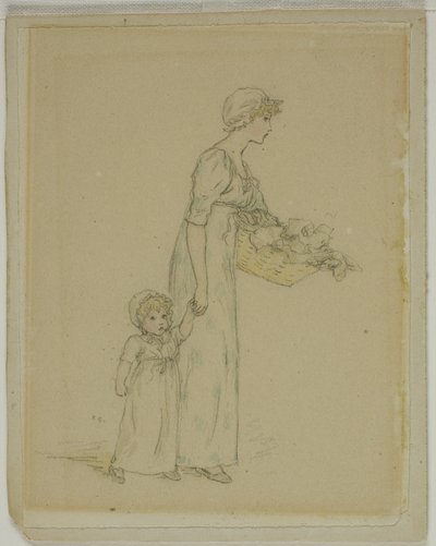 Woman with Child by Kate Greenaway