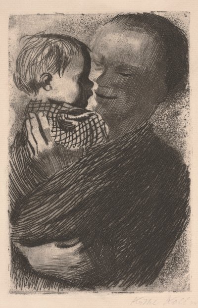Mother with Child in Her Arms by Käthe Kollwitz