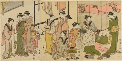 Around the Kotatsu by Katsukawa Shuncho