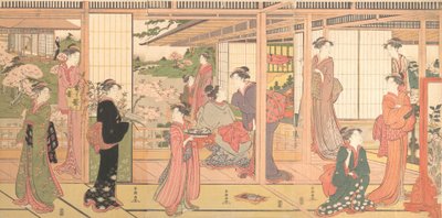 Mansion Opening onto a Garden by Katsukawa Shuncho
