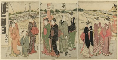 Visit to the Masaki Inari Shrine by Katsukawa Shuncho