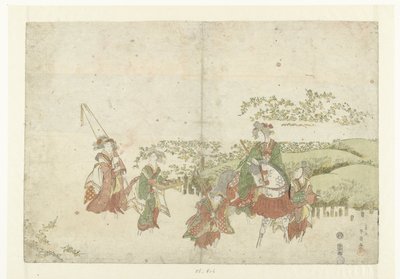 The Ide Tama River by Katsukawa Shunsen