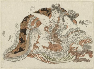 Lovers and Rats by Katsushika Hokusai (possibly)