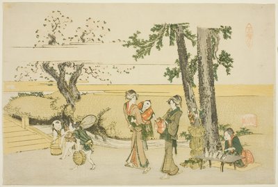 A Wayside Scene (Oji) by Katsushika Hokusai