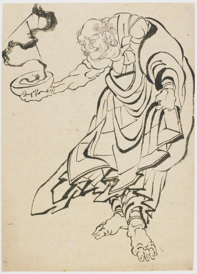 Buddhist figure, late 18th-early 19th century by Katsushika Hokusai