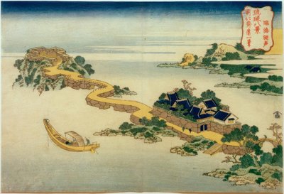 The Voice of the Lake at Rinkai Temple by Katsushika Hokusai