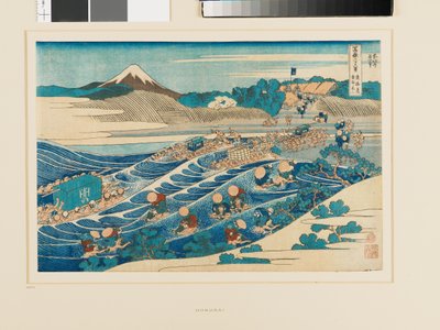 Fuji from Kanaya on the Tōkaidō Road by Katsushika Hokusai