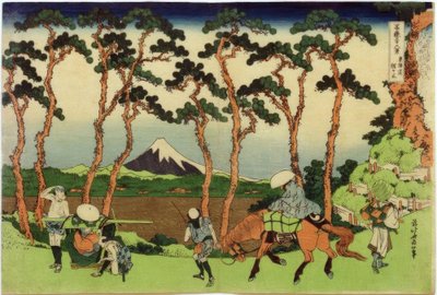 Hodogaya on the Tokaido Road by Katsushika Hokusai