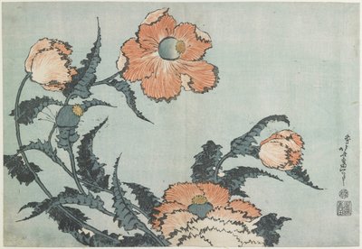 Poppies, c. 1832 by Katsushika Hokusai