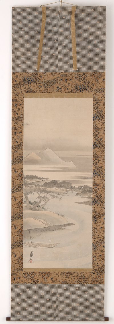 River Landscape by Katsushika Hokusai