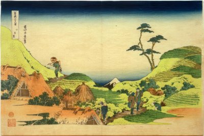 Shimomeguro by Katsushika Hokusai