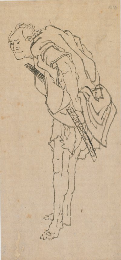 Standing man, late 18th-early 19th century by Katsushika Hokusai